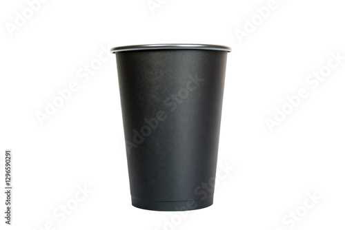 Wallpaper Mural Versatile black cup for beverages perfect for parties, events, and everyday use with a sleek design, cut out Torontodigital.ca