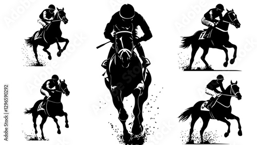 Man Riding Horse Silhouette: A Visual Representation of Strength and Elegance