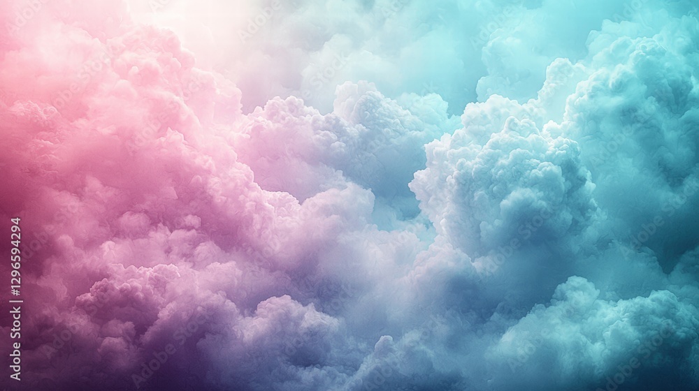 Airplane flying through a beautiful cloudy sky with fluffy white clouds surrounding its flight path Airplane flying through a beautiful cloudy sky with fluffy white clouds surrounding its flight path