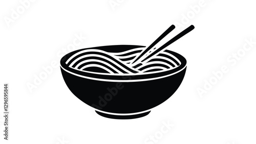 Bowl of Ramen with Chopsticks
