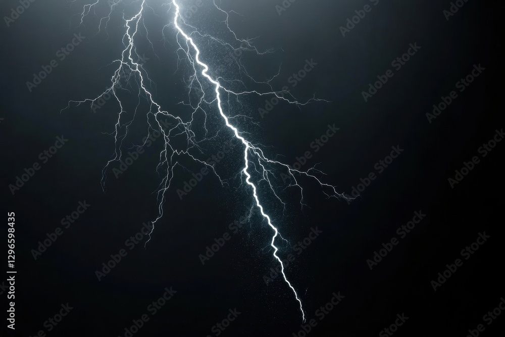 Lightning bolt striking downward Lightning bolt striking downward