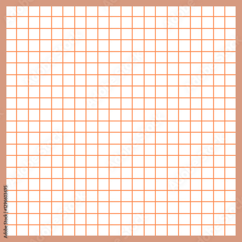 Grid paper. Abstract squared background with color graph. Geometric pattern for school, wallpaper, textures, notebook. Lined blank on transparent background.