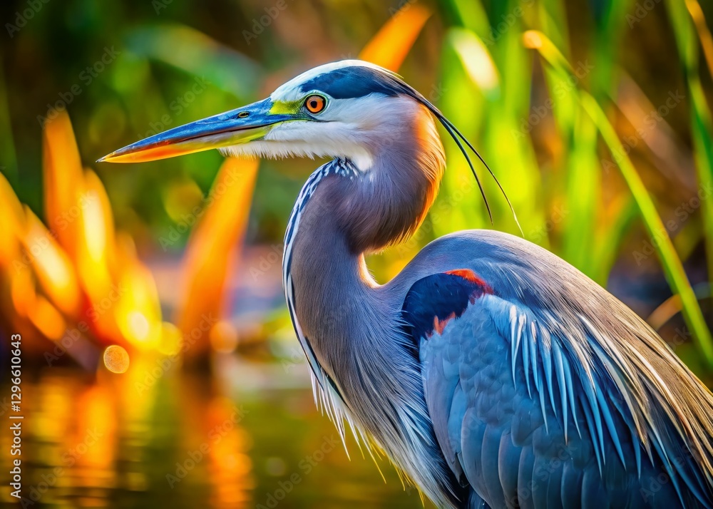 Majestic Heron Bird in Flight, Graceful Wildlife Photography Majestic Heron Bird in Flight, Graceful Wildlife Photography