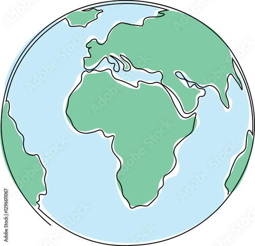 Earth globe map