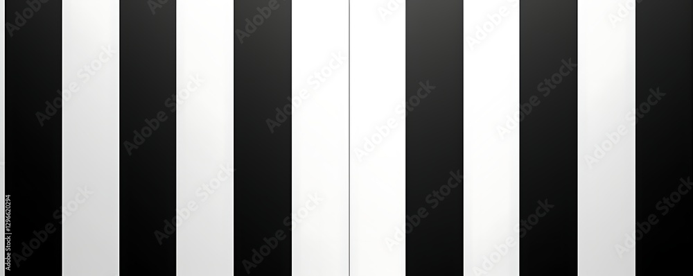 Monochrome Pattern: A striking visual of bold vertical black and white stripes, a minimalist graphic design, presenting a strong contrast. Monochrome Pattern: A striking visual of bold vertical black and white stripes, a minimalist graphic design, presenting a strong contrast.