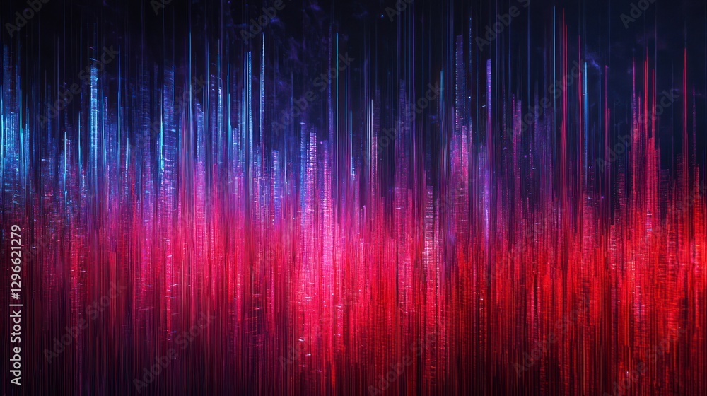 Abstract digital cityscapes, vibrant lines, technology background, possible use in tech or design Abstract digital cityscapes, vibrant lines, technology background, possible use in tech or design