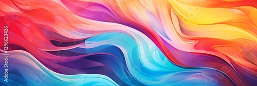 Wallpaper Mural Vibrant Swirls of Color: An abstract swirl of colorful paints dance across the frame, with dynamic patterns that evokes the sense of an artistic masterpiece. Torontodigital.ca