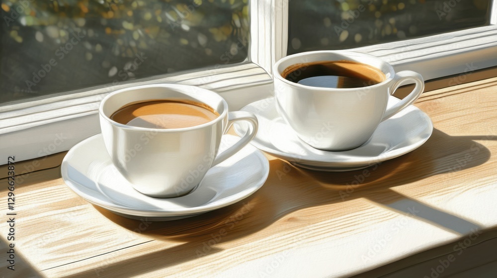 Workers Discussing New Project Over Coffee Cups