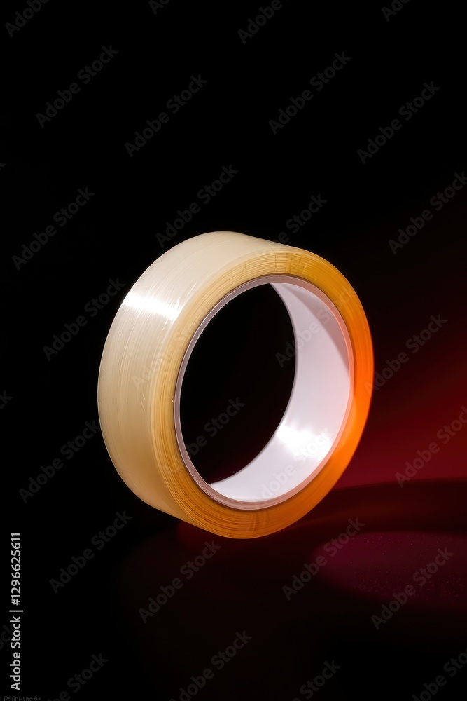 Art photograph of a roll of masking tape on a pure background Art photograph of a roll of masking tape on a pure background