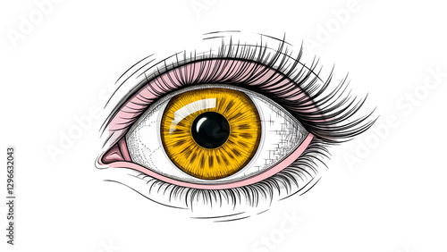 Through the Looking Glass  A deep reflective eye shot capturing emotion PNG file download