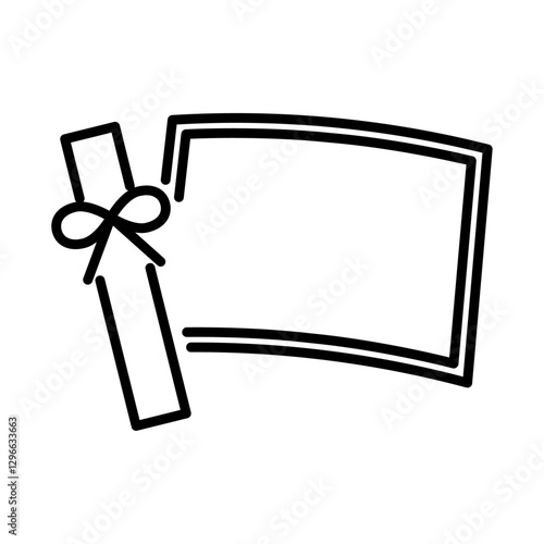 卒業証書のアイコン