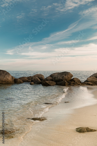 Rocks in the sea in Brittany, Beg Meil