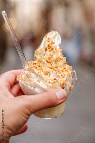 hand holding an ice cream