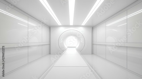 realistic mri  room, white color