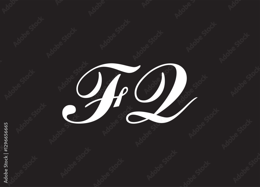 FQ letter logo and initial logo design FQ letter logo and initial logo design