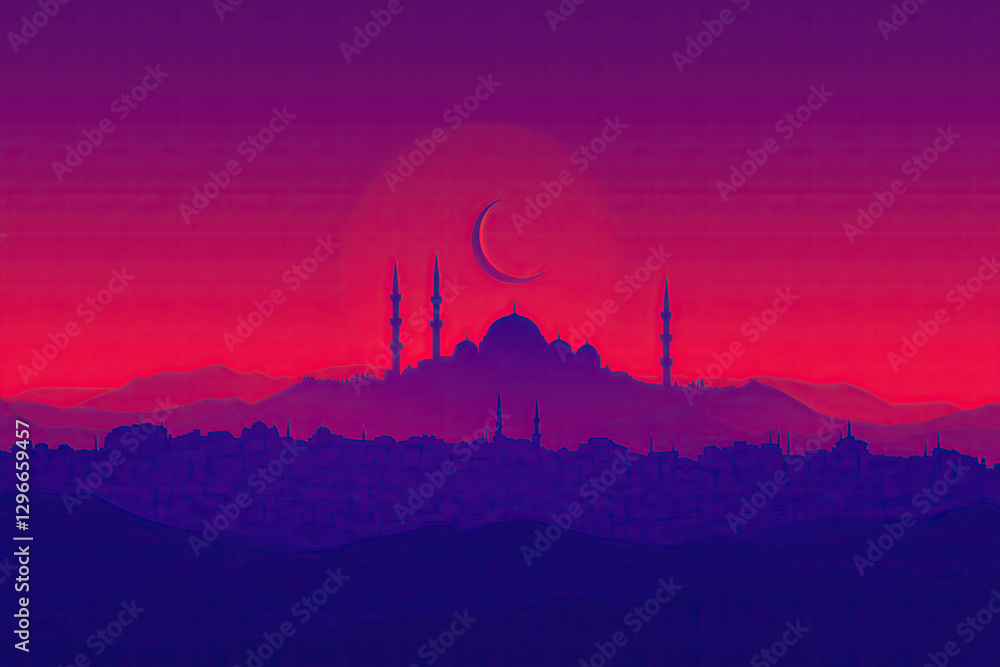 Naklejka premium Islamic city