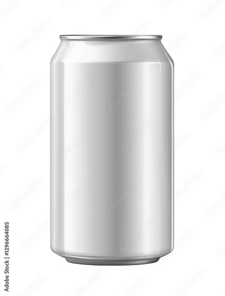 Blank aluminum can ready for custom design and branding Blank aluminum can ready for custom design and branding