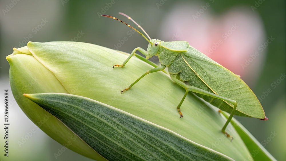 Green Shield Bug on Tulip Bud: A vibrant green shield bug rests on the delicate bud of a white tulip, its slender legs and intricate details a testament to nature's meticulous artistry. The soft. Green Shield Bug on Tulip Bud: A vibrant green shield bug rests on the delicate bud of a white tulip, its slender legs and intricate details a testament to nature's meticulous artistry. The soft.