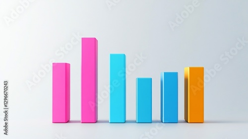 Colorful bar chart growth data visualization presentation Free Download Colorful bar chart growth data visualization presentation - GFXLoad