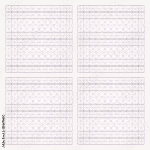 Workbook for writing hieroglyphs. Lined paper for printing. Geometric pattern for school. Lined paper. Simulator for writing Chinese characters. Page of calligraphy exercises. Graph paper.
