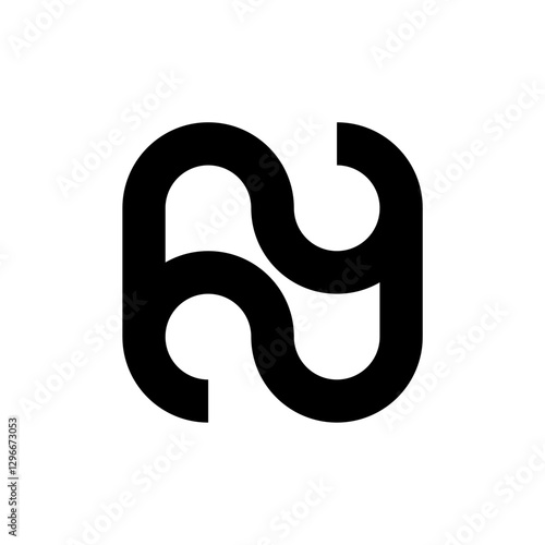 Wallpaper Mural Abstract logo. Icon design. Template elements. Geometric abstract logos Torontodigital.ca