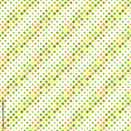 Seamless diagonal square pattern background - geometrical colorful vector design