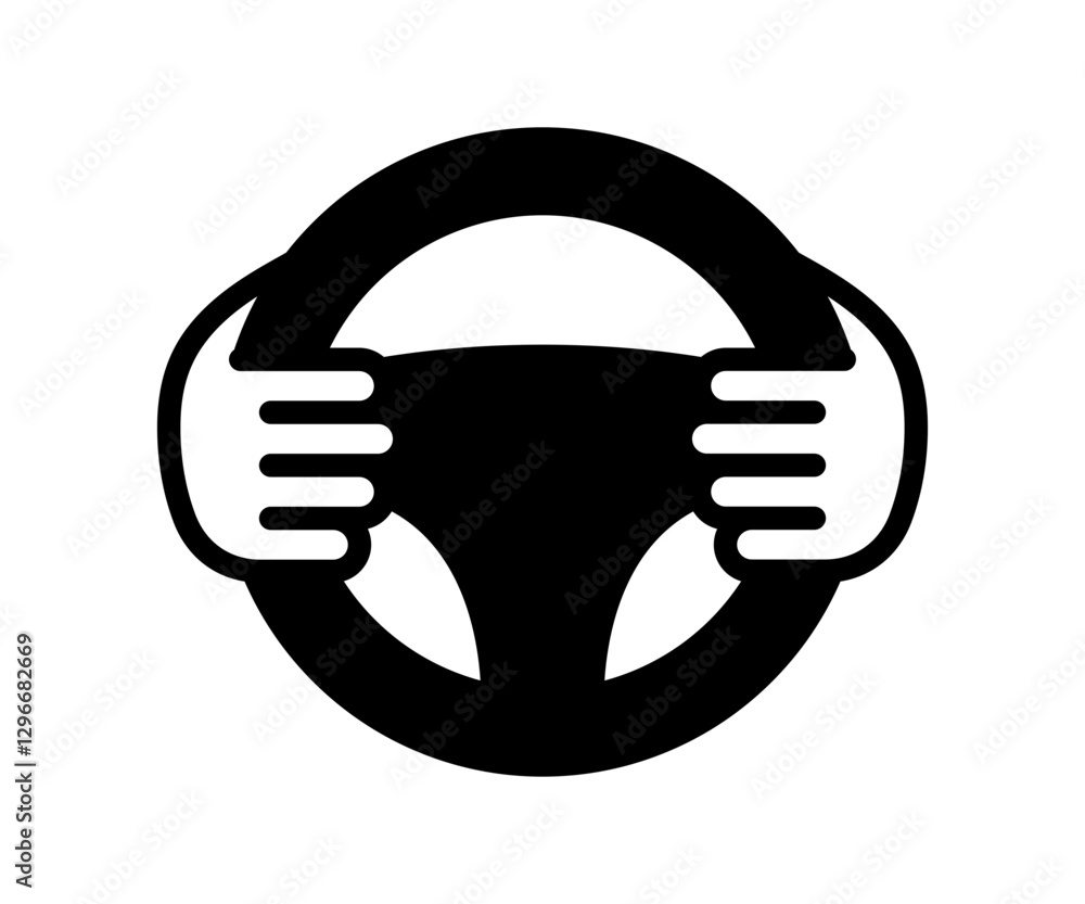 Driver icon. Car wheel icon. Car driver black vector illustration. Driver icon. Car wheel icon. Car driver black vector illustration.
