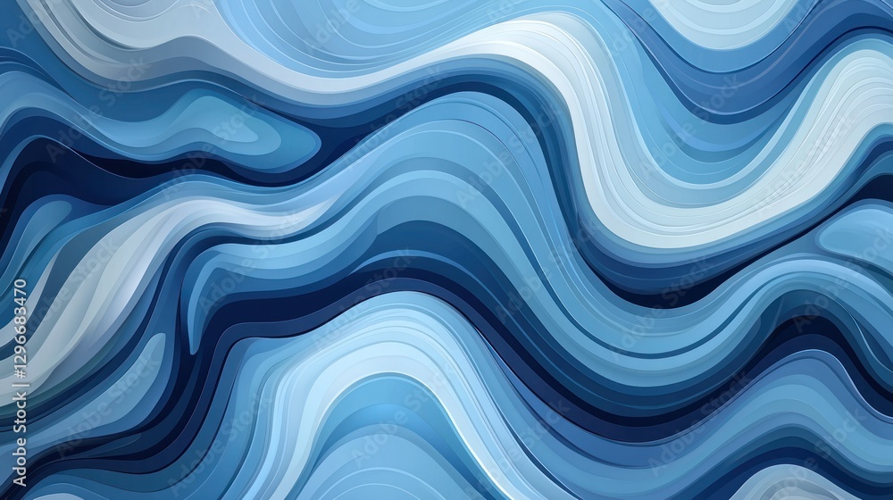 A blue background vector featuring abstract wave patterns and smooth transitions. A blue background vector featuring abstract wave patterns and smooth transitions.