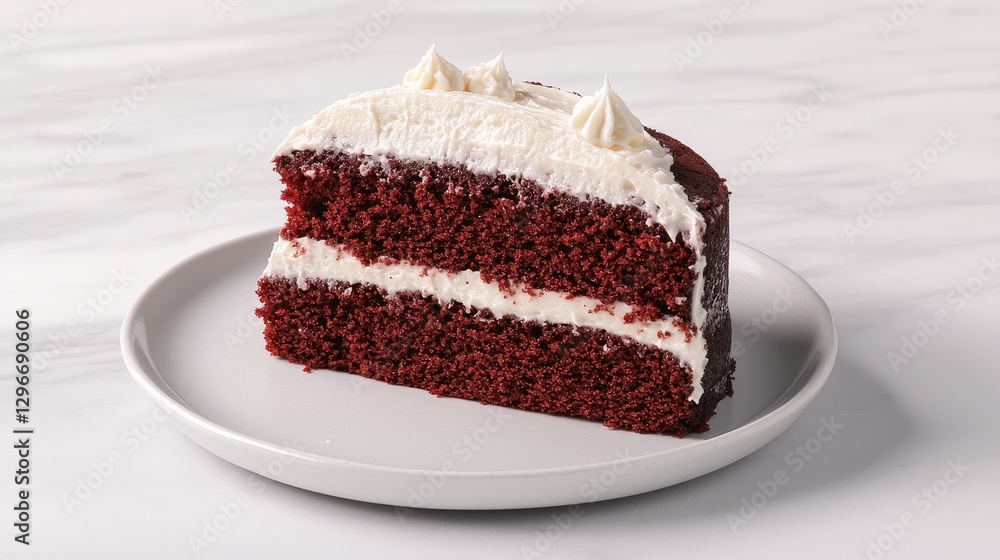 Delicious red velvet cake slice bakery food photography bright kitchen close-up indulgence demystified