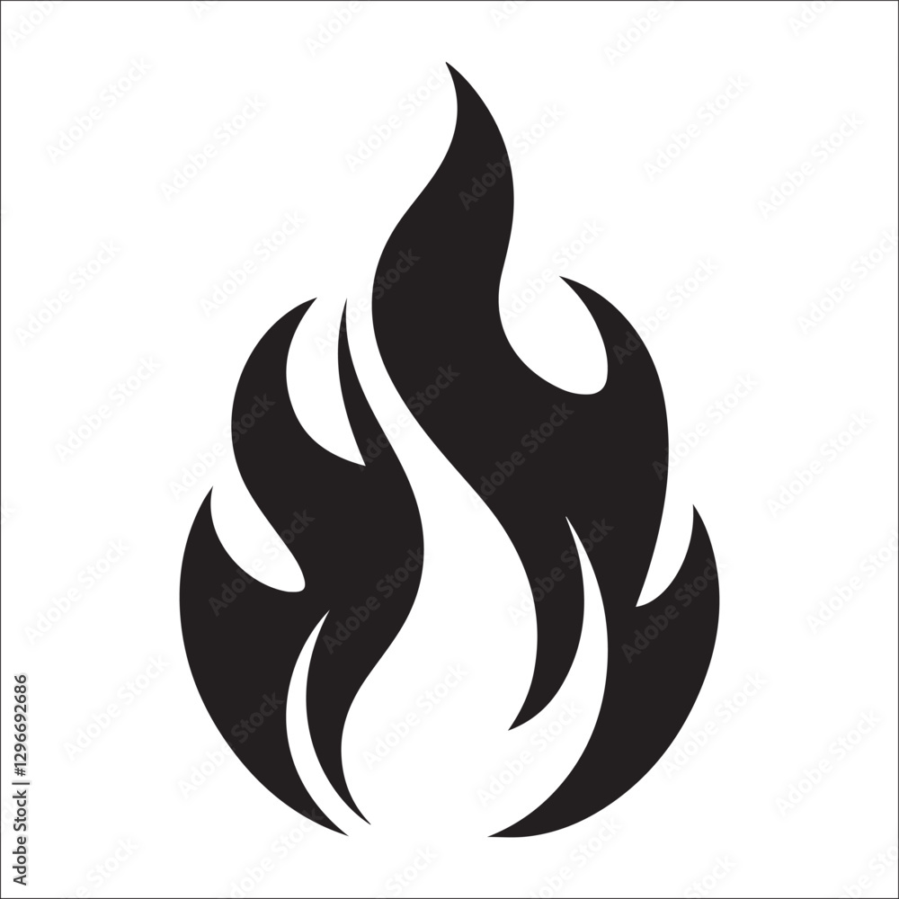 Fire vector silhouette Fire vector silhouette