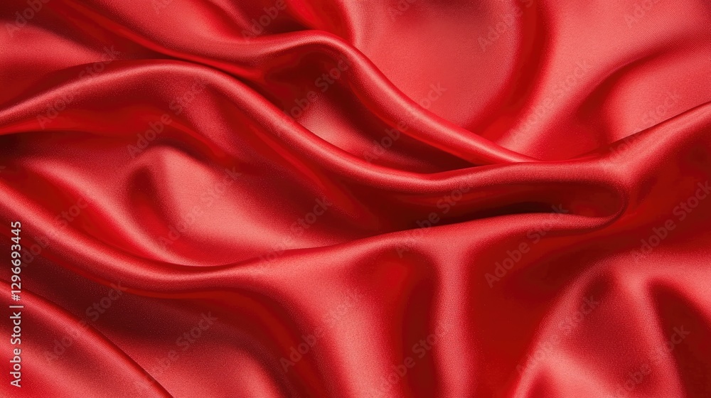 Obraz premium Elegant red background with a silky satin texture and folds