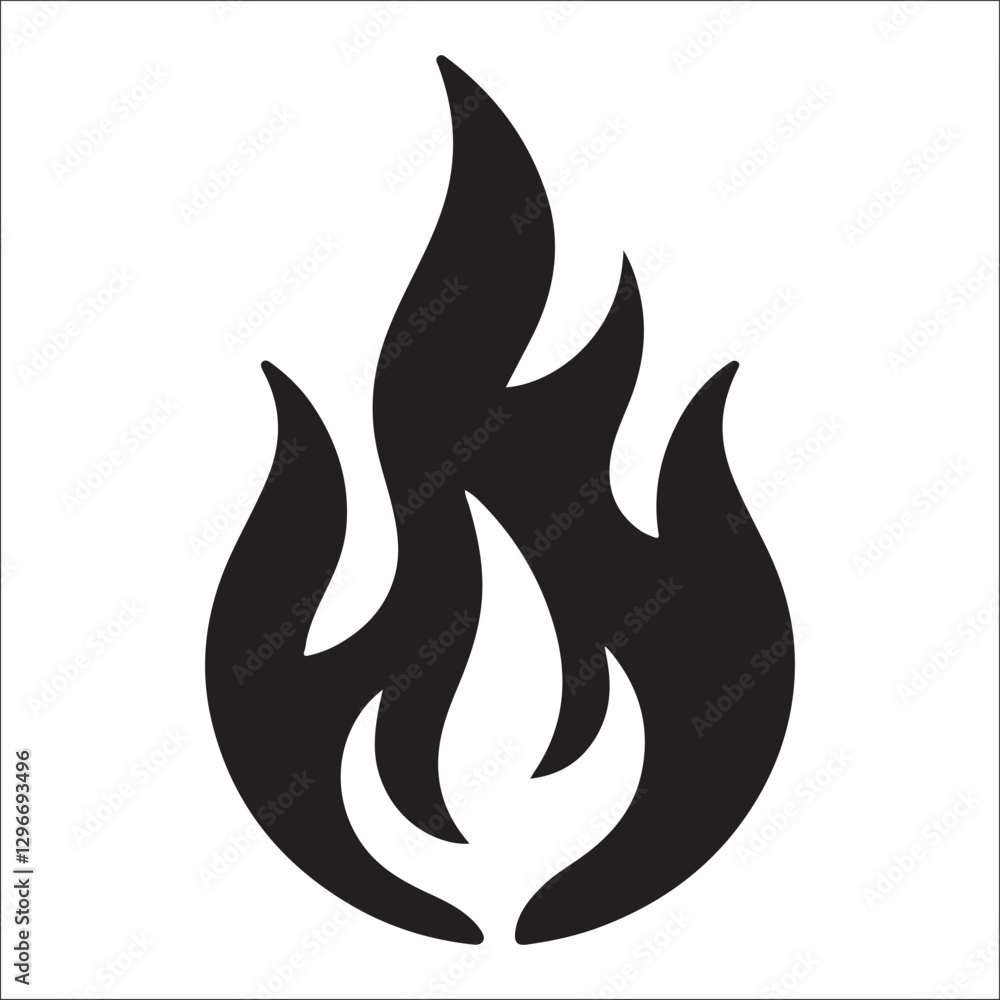 Fire vector silhouette Fire vector silhouette