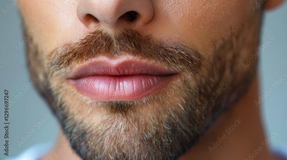 Obraz premium Male cosmetology expert showcasing premium beauty treatment and care for facial grooming