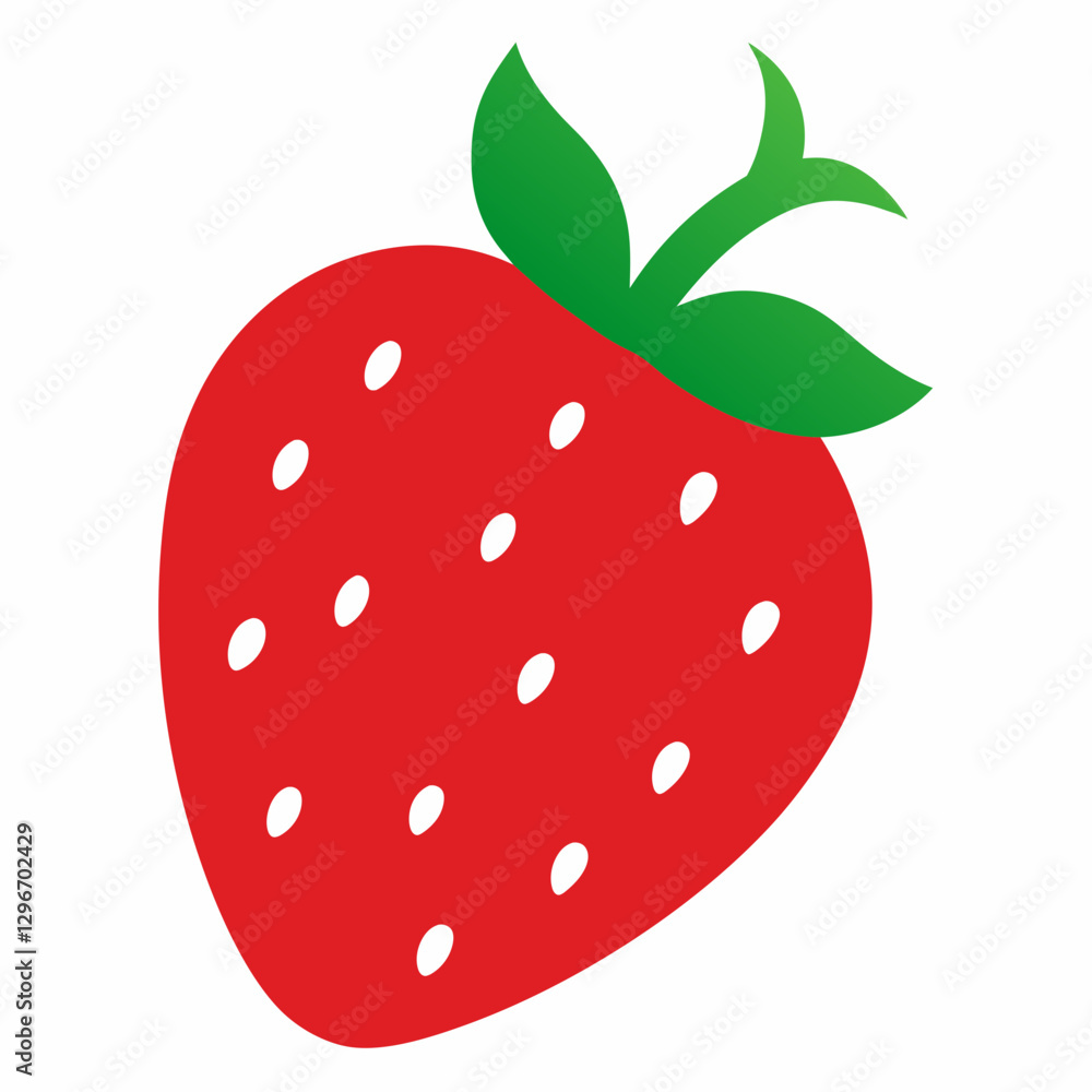 Vibrant Strawberry Vector Art Vibrant Strawberry Vector Art