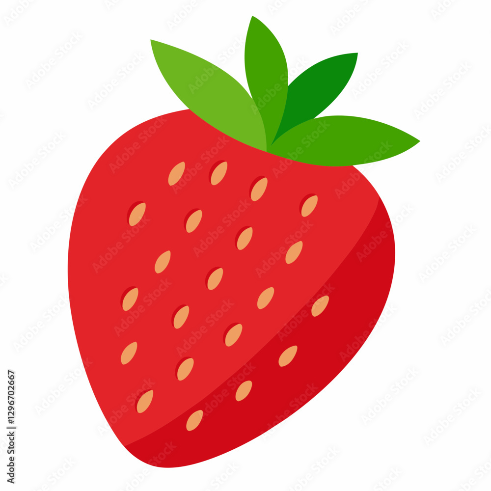 Vibrant Strawberry Vector Art Vibrant Strawberry Vector Art