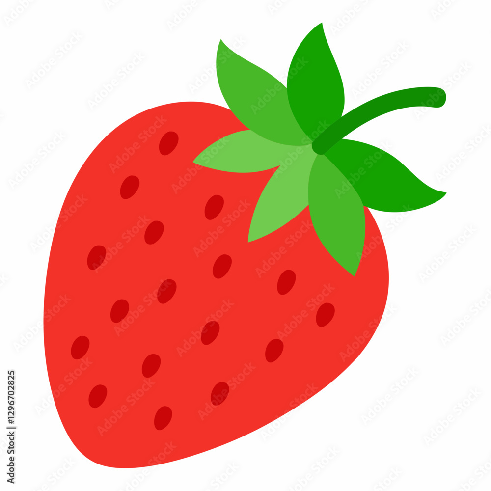 Vibrant Strawberry Vector Art Vibrant Strawberry Vector Art