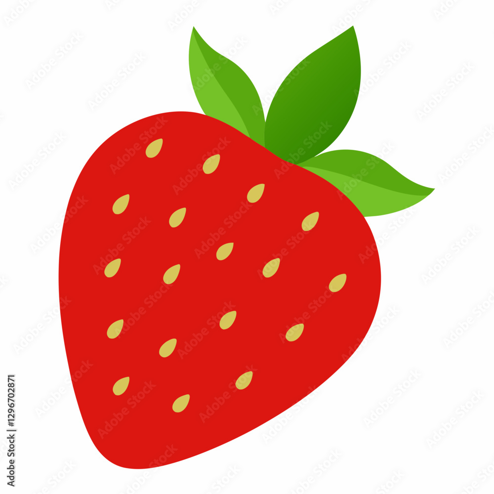 Vibrant Strawberry Vector Art Vibrant Strawberry Vector Art