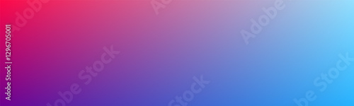 wide vivid red and blue gradient abstract background