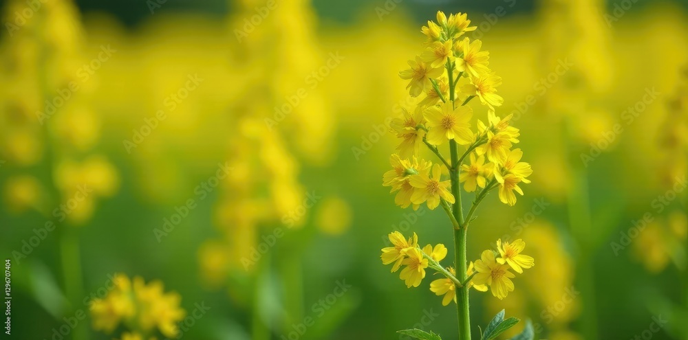Bright yellow flowers of goldenrod lat Solidago bloom in the summer months, goldenrod, flowers Bright yellow flowers of goldenrod lat Solidago bloom in the summer months, goldenrod, flowers