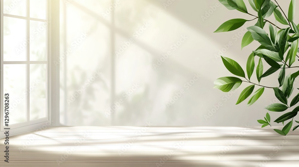 Simple minimalist space with soft blurred backgrounds, delicate sunlight reflecting off green plants, creating an open, peaceful atmosphere, ideal for relaxation, nature, or healing-focused designs. Simple minimalist space with soft blurred backgrounds, delicate sunlight reflecting off green plants, creating an open, peaceful atmosphere, ideal for relaxation, nature, or healing-focused designs.