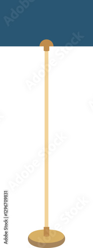 Illustration of a standing sign holder with blank copy space. Empty sign board for your design. 