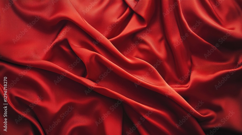 Vivid red backdrop with a subtle fabric texture and elegant folds Vivid red backdrop with a subtle fabric texture and elegant folds