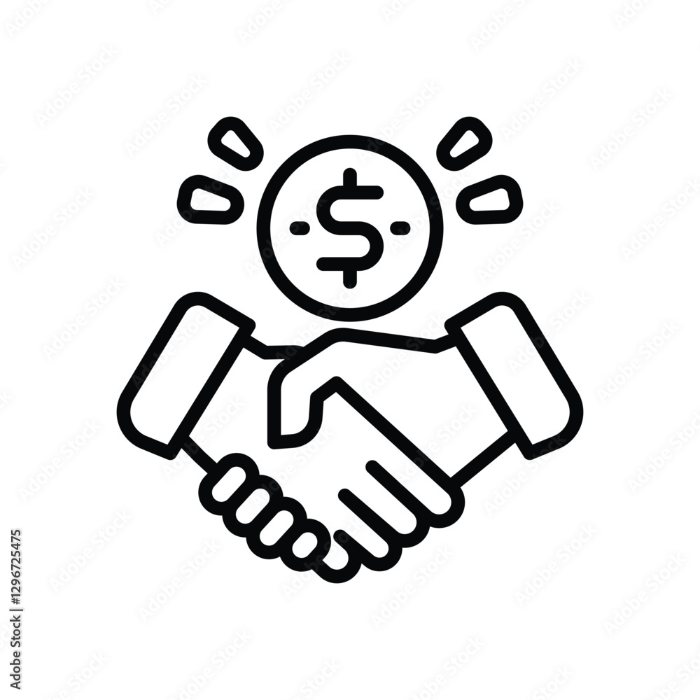 agreement line icon. Clean and minimalist vector icon for websites, mobile apps, presentations, and logos. Fully scalable and customizable for any project. agreement line icon. Clean and minimalist vector icon for websites, mobile apps, presentations, and logos. Fully scalable and customizable for any project.