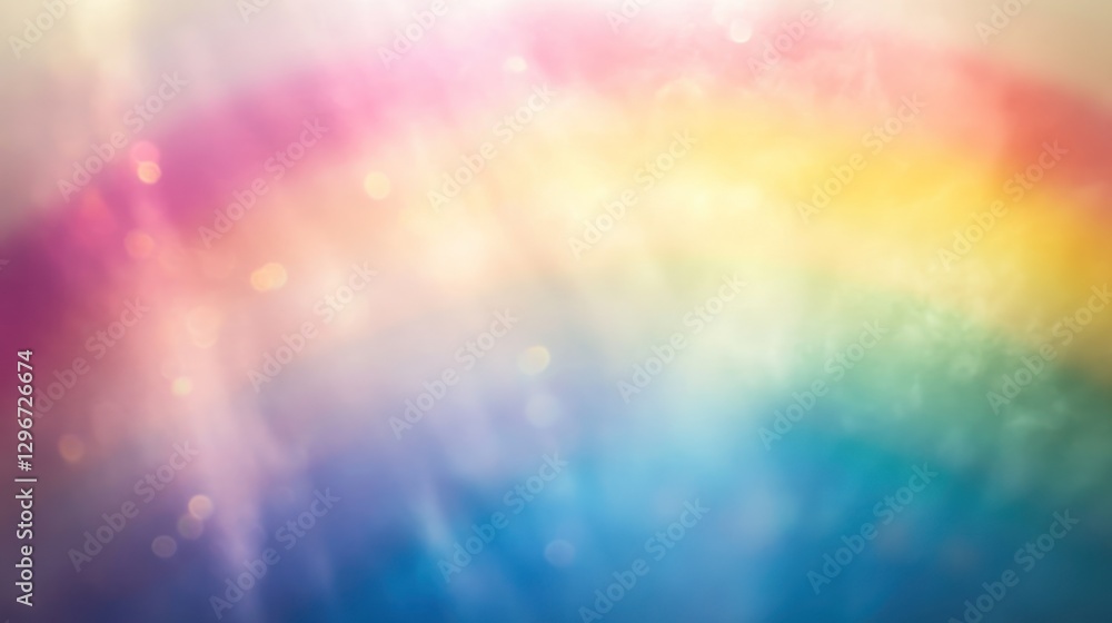 Rainbow bokeh lights background, pastel colors, website design Rainbow bokeh lights background, pastel colors, website design
