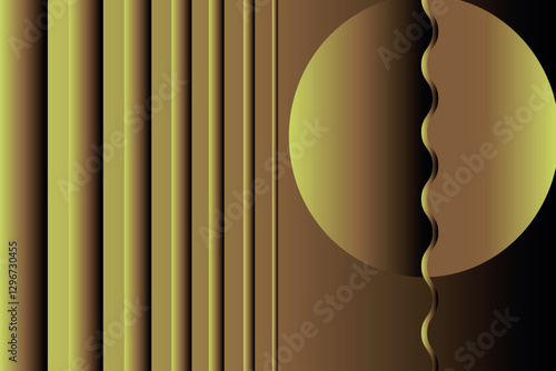  Elegant gold pattern illustration design with intricate geometric shapes and luxurious textures