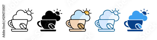 Refreshment Icon Set Multiple Style Collection