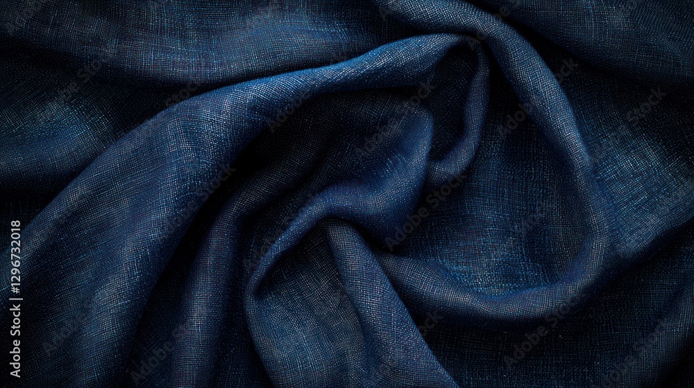 A deep navy blue background with a subtle texture resembling fabric. A deep navy blue background with a subtle texture resembling fabric.