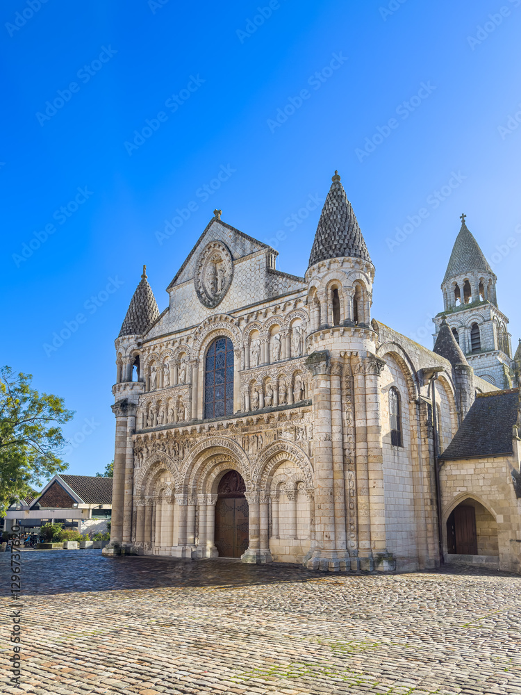 Traditional Cathedral building in Poitiers, France