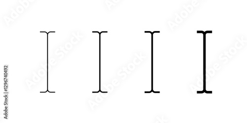 A black cursor icon with a simple linear design, perfect for text editing, navigation, and formatting in web and UI interfaces.