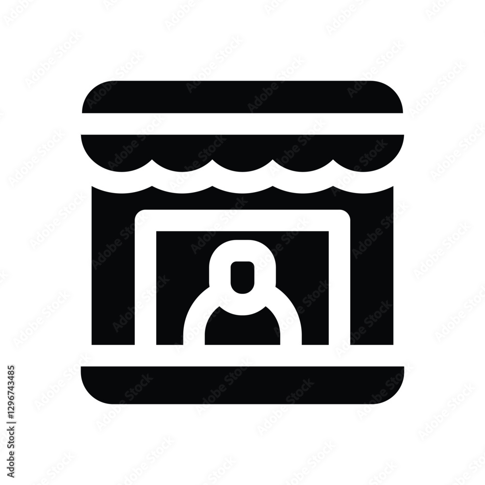 seller glyph icon. Strong and solid vector icon for websites, mobile interfaces, presentations, and visual branding. High quality and easy to edit. seller glyph icon. Strong and solid vector icon for websites, mobile interfaces, presentations, and visual branding. High quality and easy to edit.